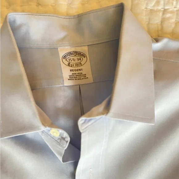 Brooks Brothers Regent Dress Shirt, Non-Iron Spread Collar - Picture 4 of 6